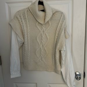 Brand new with tags cream and white sweater
